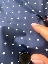 Load image into Gallery viewer, Trench Comme Des Garçon blu a pois bianchi 90s
