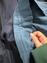 Load image into Gallery viewer, Completo sartoriale gessato blu in tessuto Loropiana 80s