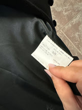 Load image into Gallery viewer, Cappotto nero tessuto Loro Piana 90s