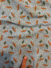 Load image into Gallery viewer, Camicia Prada color azzurra con stampa sombrero e cactus s/s 2016