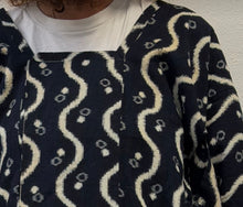 Load image into Gallery viewer, Michiyuki Tradizionale Giapponese Vintage anni ’60 – Indigo/Bianco (Aizome & Kasuri)