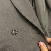 Load image into Gallery viewer, Spezzato giacca e gonna color grigio salvia 90s