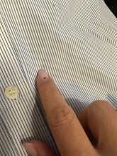 Load image into Gallery viewer, Camicia Kenzo a righe bianche e blu 80s