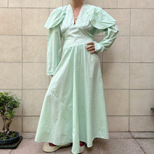 Load image into Gallery viewer, Slip Dress sartoriale latte menta 50s/60s