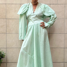 Load image into Gallery viewer, Slip Dress sartoriale latte menta 50s/60s