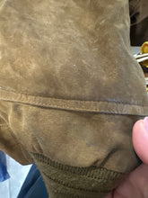 Load image into Gallery viewer, Bomber scamosciato marrone cioccolato – Anni ’80 – Over