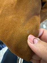 Load image into Gallery viewer, Giacca in camoscio Mario Valentino anni ’80 – Over Marrone Medio