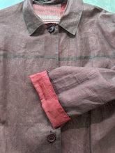 Load image into Gallery viewer, Camicia double face bordeaux7 cioccolato 9Os