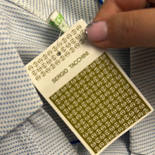 Load image into Gallery viewer, Polo Sergio Tacchini in piquet bianca e azzurra 70s