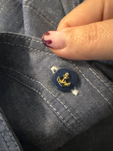 Load image into Gallery viewer, Abito a camicia color denim 80s