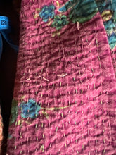 Load image into Gallery viewer, Trench  Damodara in tessuto Kantha indiano