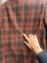 Load image into Gallery viewer, Giacca check marrone 70s