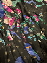 Load image into Gallery viewer, Abito in chiffon di seta sartoriale 70s