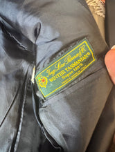 Load image into Gallery viewer, Completo sartoriale gessato blu in tessuto Loropiana 80s