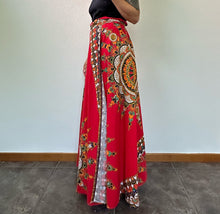 Load image into Gallery viewer, Maxi gonna sartoriale rossa 70s