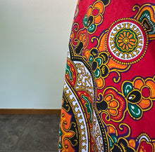 Load image into Gallery viewer, Maxi gonna sartoriale rossa 70s