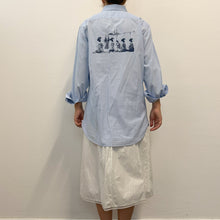 Load image into Gallery viewer, KATAMI — Camicia Celeste Caleffi in Cotone Egiziano