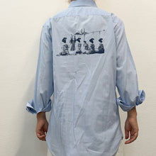Load image into Gallery viewer, KATAMI — Camicia Celeste Caleffi in Cotone Egiziano