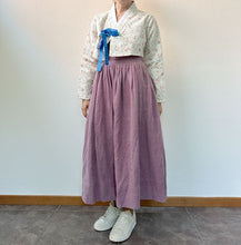 Load image into Gallery viewer, Gonna da lavoro acquistata in Korea color viola vintage
