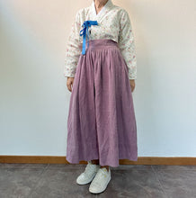 Load image into Gallery viewer, Gonna da lavoro acquistata in Korea color viola vintage
