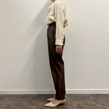 Load image into Gallery viewer, Pantalone Romeo Gigli color Cioccolato vita alta 80S