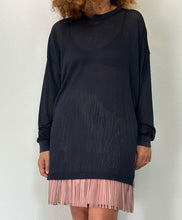 Load image into Gallery viewer, Maglia traforata Gianni Versace blu scuro 90s