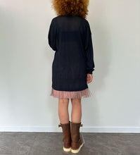 Load image into Gallery viewer, Maglia traforata Gianni Versace blu scuro 90s