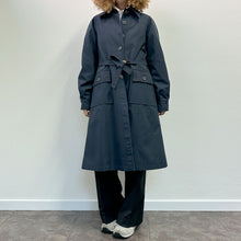 Load image into Gallery viewer, Trench blu 70s