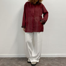 Load image into Gallery viewer, Camicia double face bordeaux7 cioccolato 9Os