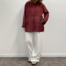 Load image into Gallery viewer, Camicia double face bordeaux7 cioccolato 9Os