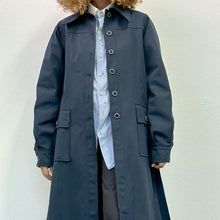 Load image into Gallery viewer, Trench blu 70s