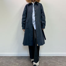 Load image into Gallery viewer, Trench blu 70s