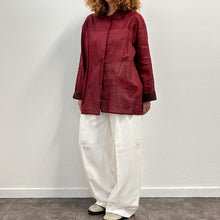 Load image into Gallery viewer, Camicia double face bordeaux7 cioccolato 9Os