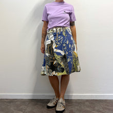 Load image into Gallery viewer, Gonna vintage Just Cavalli anni 2000, modello multicolore in denim.