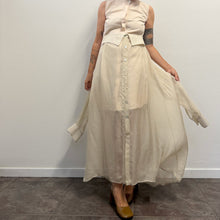Load image into Gallery viewer, Abito Chemisier Lungo Balossa Maxi Camicia Trasformabile con Gonna Velata