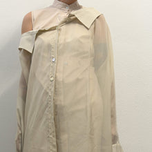 Load image into Gallery viewer, Abito Chemisier Lungo Balossa Maxi Camicia Trasformabile con Gonna Velata