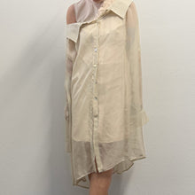 Load image into Gallery viewer, Abito Chemisier Lungo Balossa Maxi Camicia Trasformabile con Gonna Velata