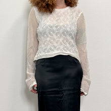 Load image into Gallery viewer, Top Ghost made England by Ossie Clark bianco 90s