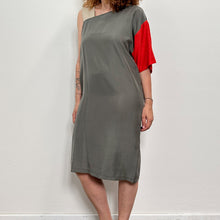 Load image into Gallery viewer, Abito Penny Black in seta Y2K