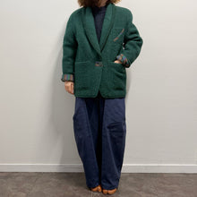 Load image into Gallery viewer, GIACCA VINTAGE VERDE 80s – LANA SALTATA