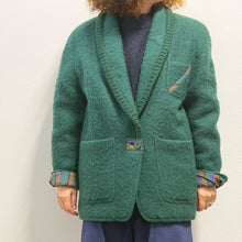 Load image into Gallery viewer, GIACCA VINTAGE VERDE 80s – LANA SALTATA