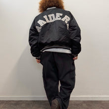 Load image into Gallery viewer, VINTAGE LOS ANGELES RAIDERS SATIN BOMBER CHALK LINE MADE IN USA – 80s/90s RARE COLLECTOR PIECE