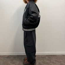 Load image into Gallery viewer, VINTAGE LOS ANGELES RAIDERS SATIN BOMBER CHALK LINE MADE IN USA – 80s/90s RARE COLLECTOR PIECE