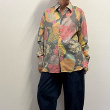 Load image into Gallery viewer, Camicia Vintage Operata con Fantasia Floreale Giapponese (Fine Anni '90)