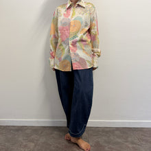 Load image into Gallery viewer, Camicia Vintage Operata con Fantasia Floreale Giapponese Fine Anni '90