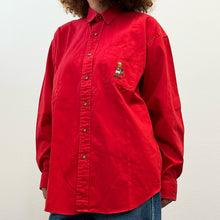 Load image into Gallery viewer, Polo by Ralph Lauren Vintage 90s “Bear” Red Shirt