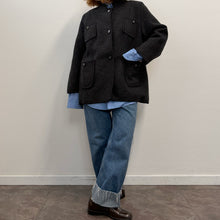 Load image into Gallery viewer, Giacca Sartoriale in Lana Cotta Nera – Anni ’90