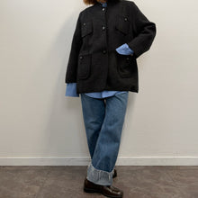 Load image into Gallery viewer, Giacca Sartoriale in Lana Cotta Nera – Anni ’90