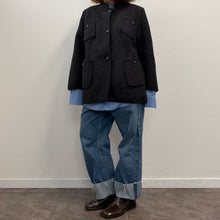 Load image into Gallery viewer, Giacca Sartoriale in Lana Cotta Nera – Anni ’90