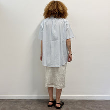 Load image into Gallery viewer, Camicia righe MAKICHA Serigrafia a mano di Gigi Tarantola